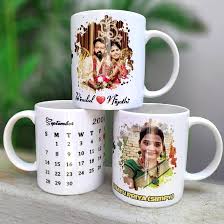 white printed coffee mug